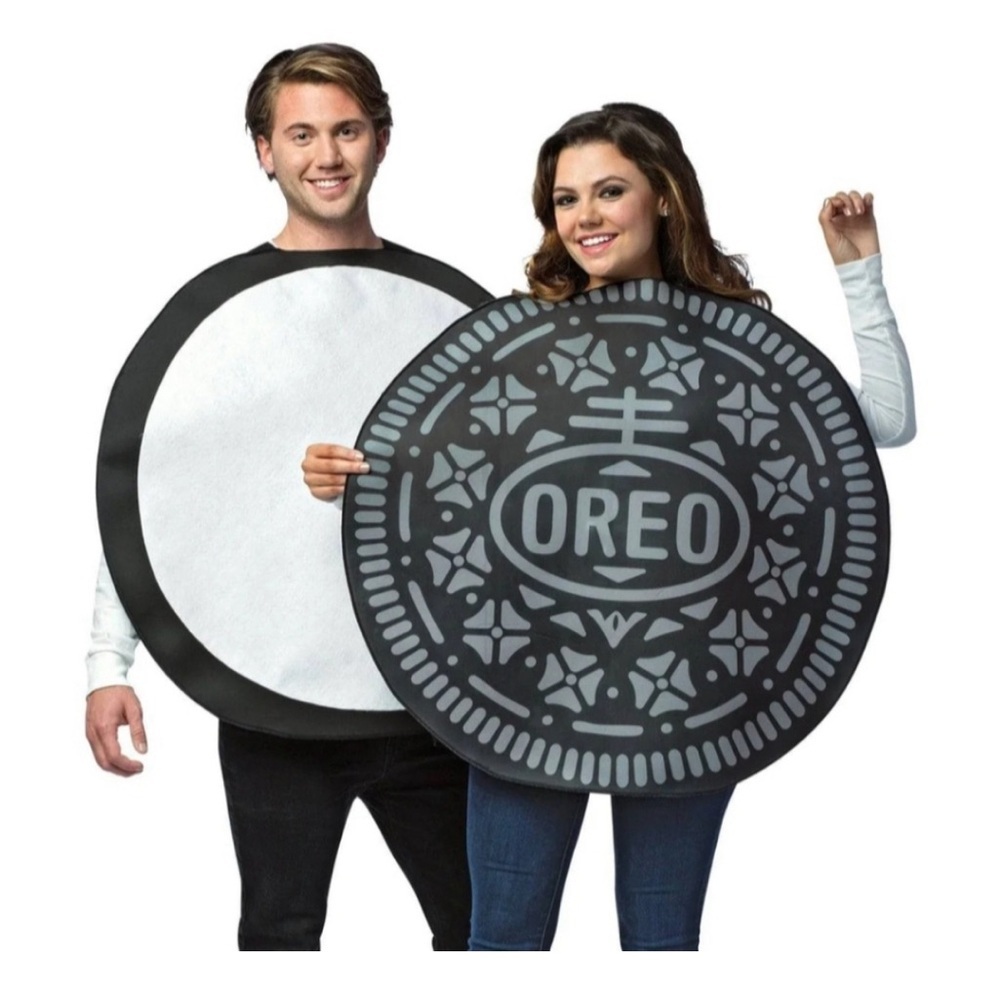 Adult oreo cookie couples costume